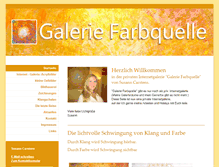 Tablet Screenshot of galerie-farbquelle.de